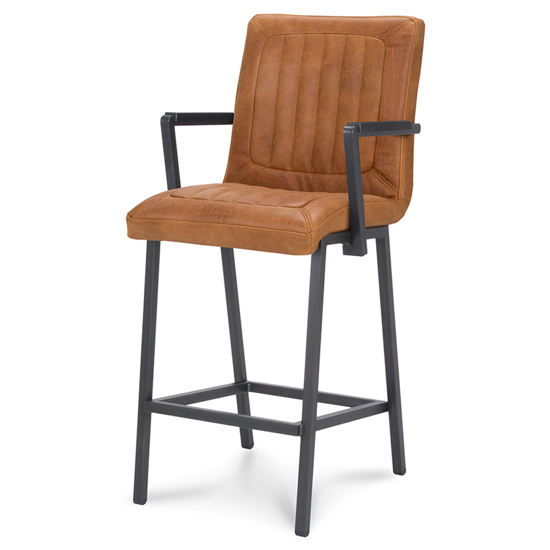 Arequipa barstoel leder Antigo Cognac