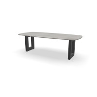 Rechthoekige bootvorm Dekton Soke tafel Matera