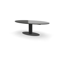 Ovale granieten Absolute Black tafel Terra