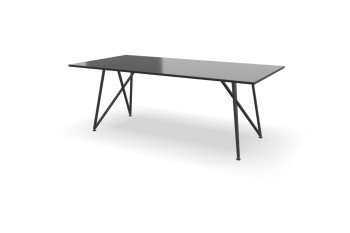 Rechthoekige granieten Absolute Black tafel Genua