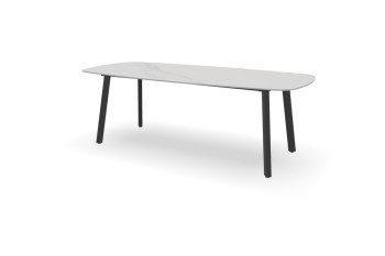 Rechthoekige bootvorm Dekton Opera tafel Imperia