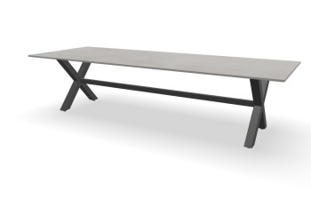 Rechthoekige Dekton Kreta tafel Kruispoot