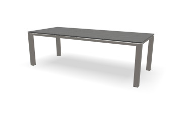 Rechthoekige Dekton Bromo tafel Zwevend RVS 80 mm