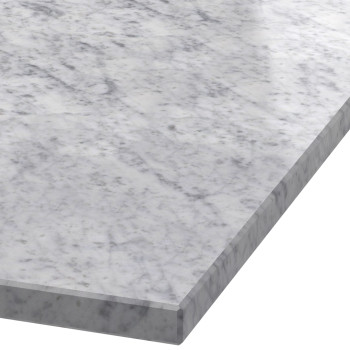 Blad Bianco Carrara C marmer (gezoet)